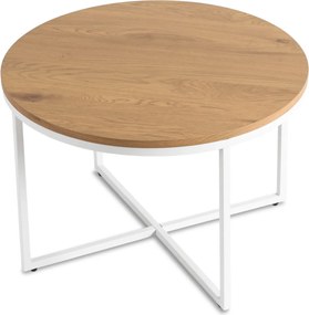 Asztal tölgy arany/fehér színben HANTEL