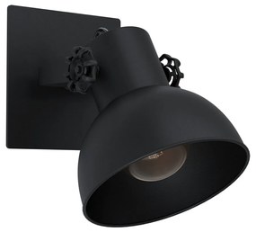 Eglo 43431 Barnstaple 1 fali lámpa, fekete, E27 foglalattal, max. 1x28W, IP20