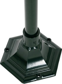 Klasszikus kültéri állólámpa sötétzöld 125 cm IP44 - New Orleans
