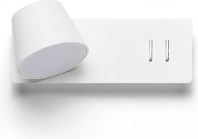 RENDL AMADEUS nástěnná s podsvícením bílá 230V LED 4+6W 3000K