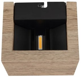 Globo 15553W1W - LED fali lámpa ALINA LED/8W/230V barna