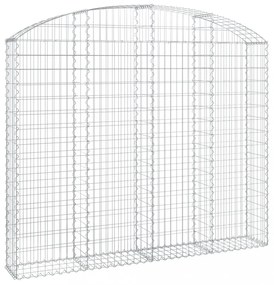 íves horganyzott vas gabion kosár 200x30x160/180 cm