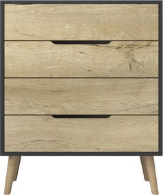 Flora - Anthracite, Sapphire Oak