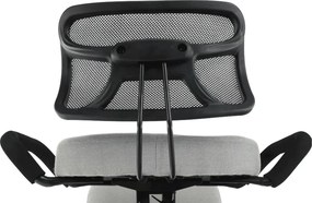 Ergonómikus térdeplőülés, szürkésbarna Taupe/fekete, RUFUS
