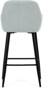 Barová židle, modrá, látka,AUB-V4009 BLUE6