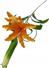 Dekorációs virágok Liliom ág narancs