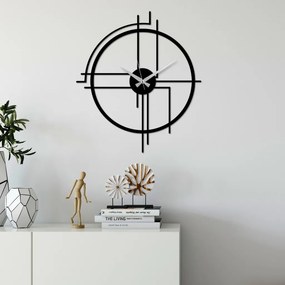 Minimal fém falióra, 49×43 cm