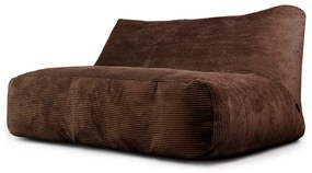 Sötétbarna kordbársony babzsákfotel Sofa Tube 160 – SLOWDOWN