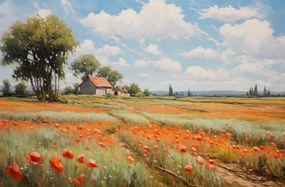 Poszter 86,4x56,8cm Suttogó pipacsmezők