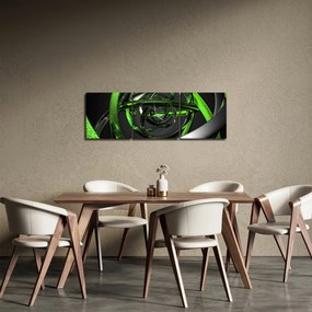 Az absztrakció képe (órával) (90x30 cm)