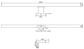 Top Light - LED Fürdőszobai tükörmegvilágítás OREGON LED/9W/230V 60 cm IP44