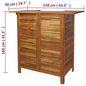 tömör akácfa bárasztal 110 x 50 x 105 cm