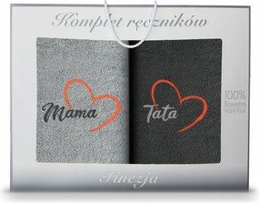 Fürdőtörölköző Garnitúra Anyák Napjára És Apák Napjára Szett Hímzéssel Koney