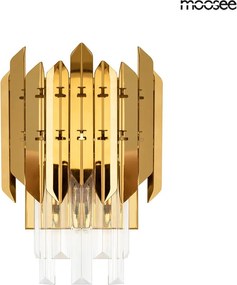 KING HOME MSE010100365 MAJESTIC Kristály Fali Lámpa Fehér, Arany E14 IP20