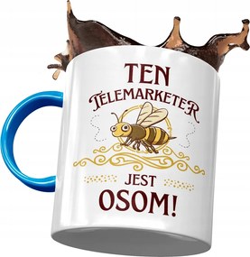 Kék Bögre Telemarketingesnek Darázs Nyomtatott Bögre Fotóval