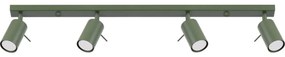 Sollux SL.1504 - Spotlámpa RING 4xGU10/10W/230V zöld
