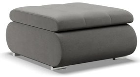 Tokio puff, bársony, világosszürke