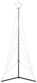 hideg fehér LED karácsonyfa 483 LED 240 cm