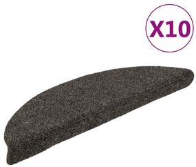 10 db antracit tűlyukasztott öntapadó lépcsővédő 56 x 17 x 3 cm