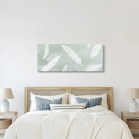 Kép - Fehér tollak (120x50 cm)
