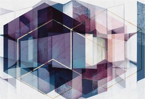 Fali fotótapéta Étkezőbe Geometrikus kockák 152x104