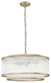 Zuma Line P0528-06H-V6AC - Csillár láncon SERGIO 6xE14/60W/230V arany