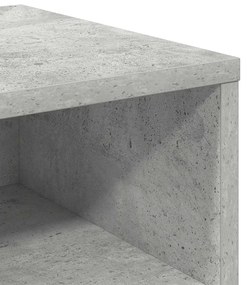 betonszürke szerelt fa éjjeliszekrény 40 x 30 x 30 cm