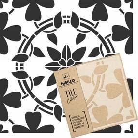 Festősablon Csempe Csempék Többször felhasználható 20x20cm Geometria Manres Flower