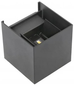 Lámpa Fali lámpa MISSOURI-K, 7W, 540lm, AC220-240V, 50/60 Hz, PF>0,5 ,Ra≥80, IP54, IK08, 4000K, négyzet, szürke