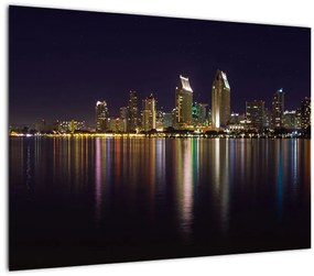 Éjszakai város képe (70x50 cm)