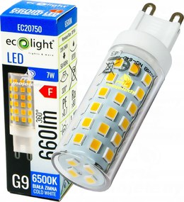 Led izzó G9 7W 660Lm 6500K hideg fehér (cw) – 45W-os hagyományos izzó helyett