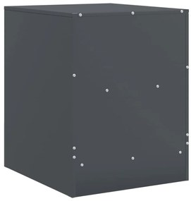 vidaXL antracitszürke acél éjjeliszekrény 34,5 x 39 x 44 cm