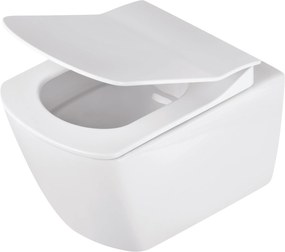 Deante Anemon zestaw miska WC wisząca bez kołnierza z deską wolnoopadającą biały CDZD6ZPW