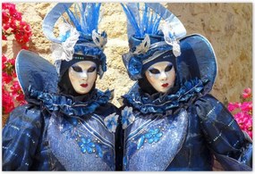 Poszterek 155x105 Velence farsangi maszkok