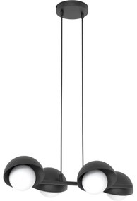 Kábelen függő csillár BOOM 4xG9/8W/230V fekete