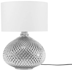 Ezüstszínű fém asztali lámpa 45 cm MADON Beliani