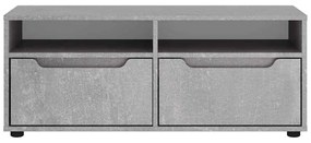 VISNES betonszürke szerelt fa TV-szekrény 100x40x38 cm