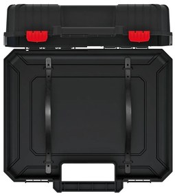 Szerszámtartó 38,4 x 33,5 x 14,4 cm, pántokkal, fekete