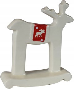 Kerámia rénszarvas 16cm Karácsony