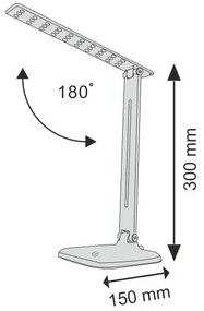 LED Dimmelhető érintős asztali lámpa JOWI LED/8W/230V fekete