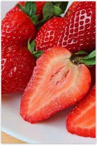 Poszterek 80x120 Friss eper Kert