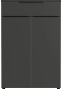 Antracitszürke magas komód 81x120 cm Mailand – Germania