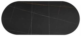 Maxwell II étkezőasztal 140 x 80 cm, fekete