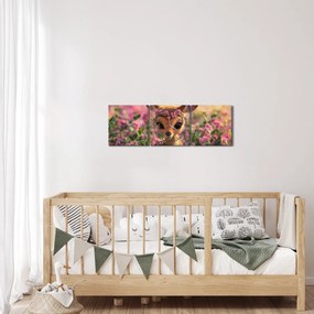 Kép - Aranyos őzike (órával) (90x30 cm)