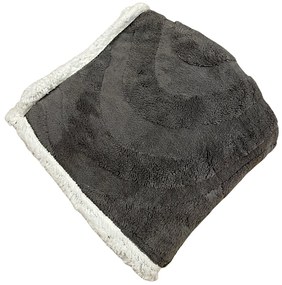 Sötétszürke mikroplüssből készült luxus báránytakaró 150x200cm TiaHome