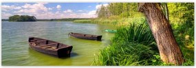 Poszterek 200x66 Tó Csónakok Tájkép