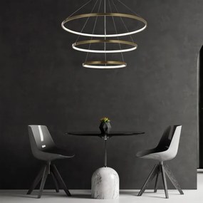 LED Csillár zsinóron LEA LED/60W/230V 4000K átm. 80 cm arany