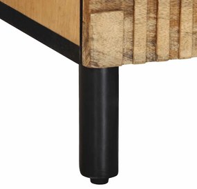 barna tömör mangófa TV-szekrény 70x33x46 cm