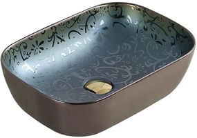Mexen RITA mosdó, 45x32 cm, gyöngy / arany, 21084556