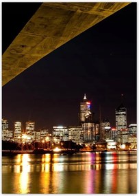 Poszterek A5 Pion Éjszakai kép híddal